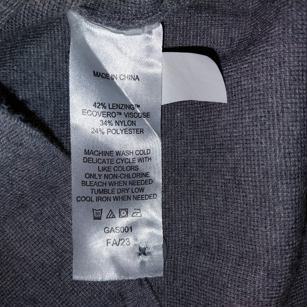 Quince Eco-Knit Milano Stitch Oversized Shirt Jacket XS Heather Gray - Picture 11 of 14